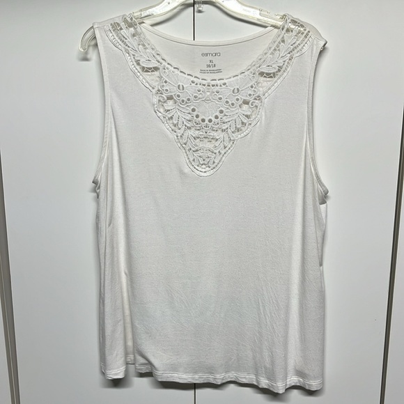 Lace Tank Top White esmara - Picture 1 of 7